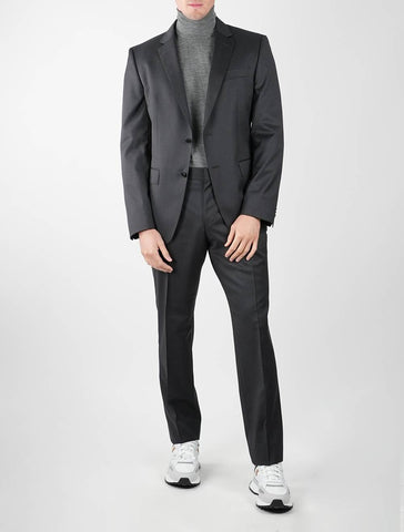 italian cut gray suit from boss