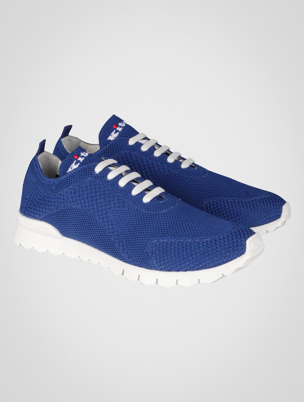 Kiton Blue Cotton EA Sneakers