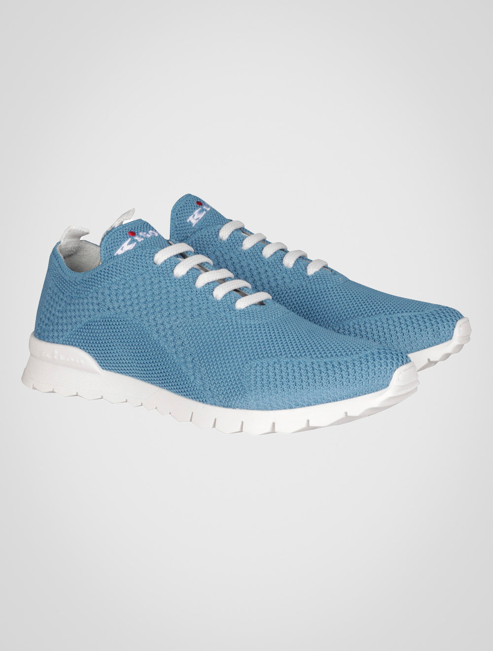 Kiton Light Blue Cotton EA Sneakers