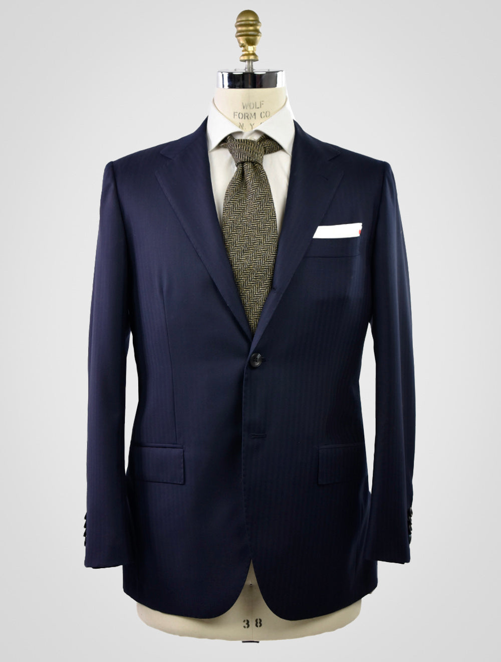 Kiton Blue Virgin Wool Suit EVO