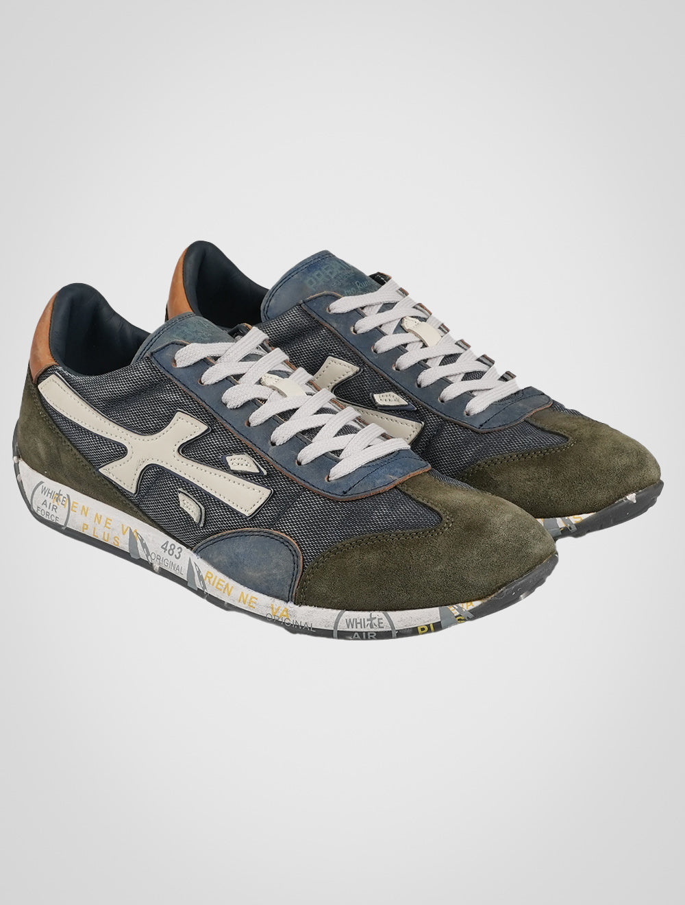 Premiata Multicolor PA Leather Suede PU Sneakers Jackyx