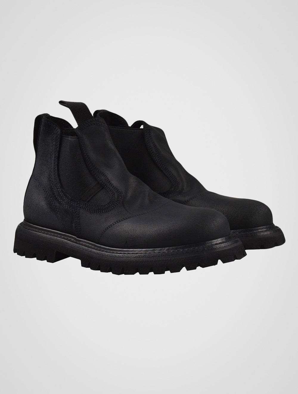 Premiata Black Leather Boots ANDER31915ZPS6