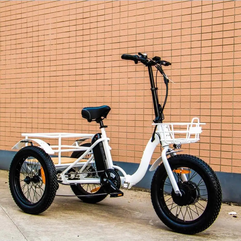 Eunorau New-Trike Folding Fat Tire Cargo Electric Tricycle