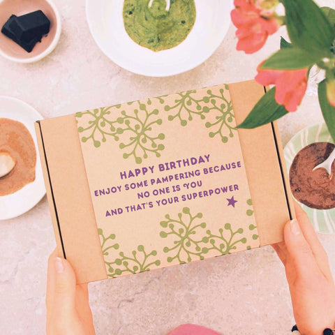 22nd birthday gift idea letterbox skincare kit