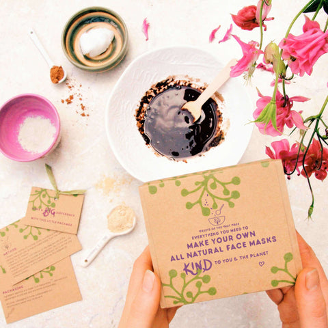 organic gift for her make your own face mask kit