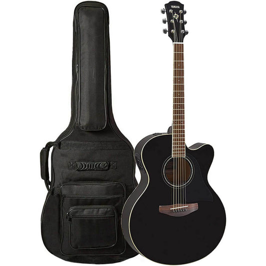 Yamaha APX600 BL Thin Body Acoustic-Electric Guitar, Black