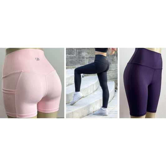Pocketed Pink Yoga Booty Shorts Unseen Beauty Quality Athleisure –  unseenbeauty4u