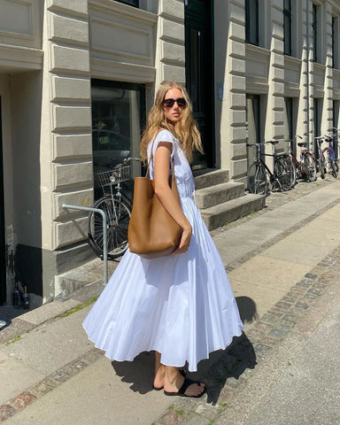 Vestido de lino para mujeres de lino de verano otoño