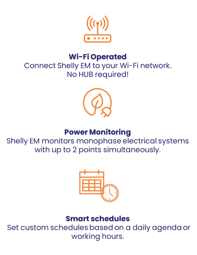 Shelly EM. Smart Energy Meter with Contactor control – Digital Bay Tech