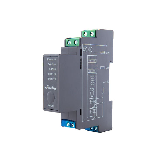 Shelly Pro 3. Professional 3-channels DIN rail smart relay switch up t –  Digital Bay Tech