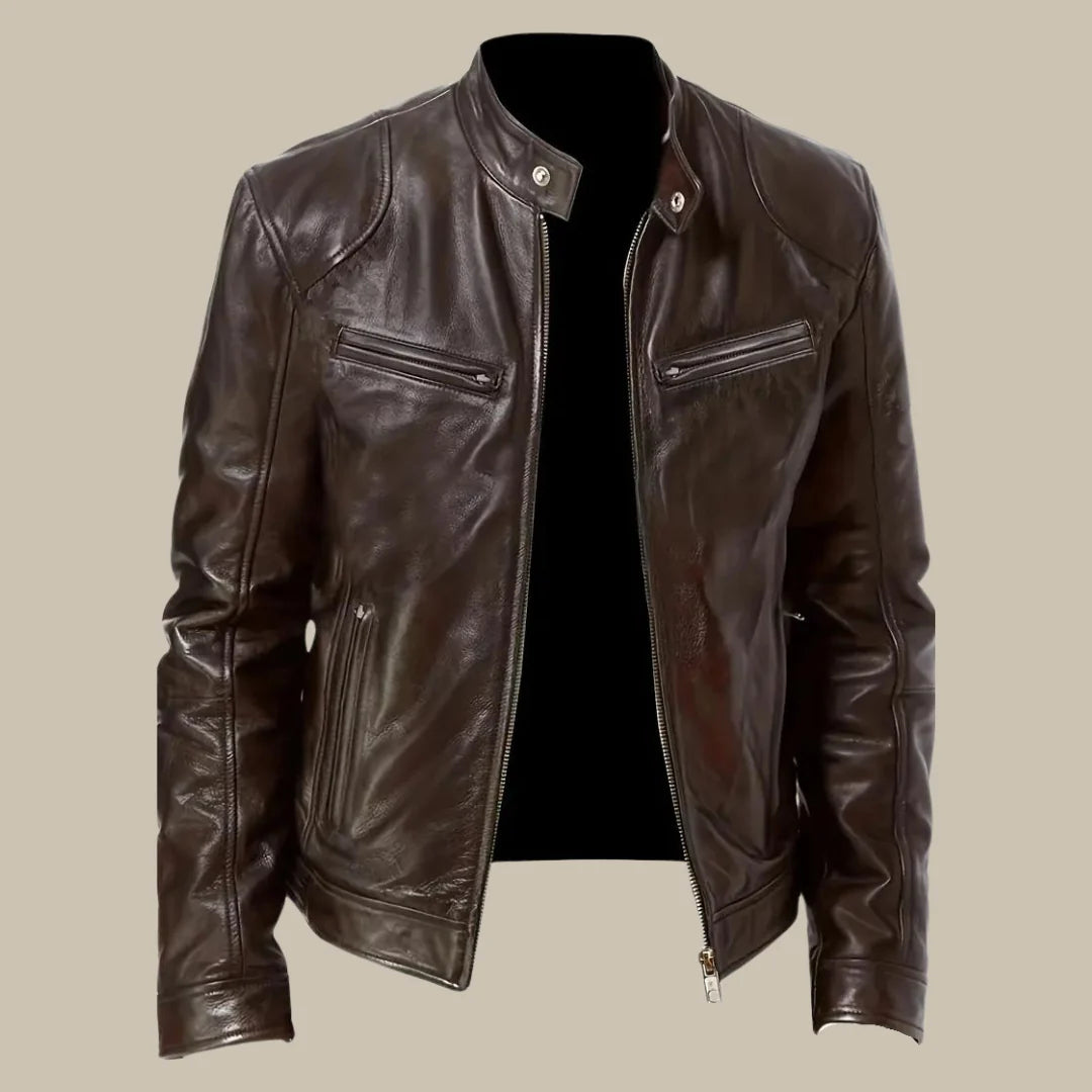 Product Image for Herren Lederjacke Für Stil Und Komfort, Dunkelbraun / 7XL