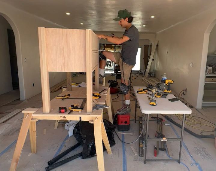 Chase Duddy building a vanity