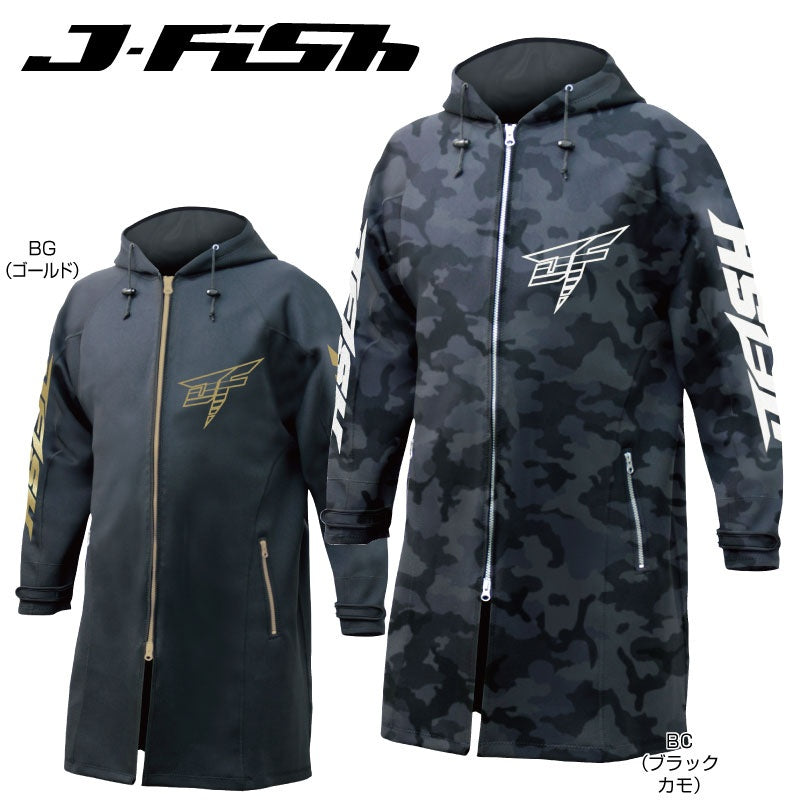 J-FISH ラッシュガード QUEENS ツアーコート BLACK M JQC39114