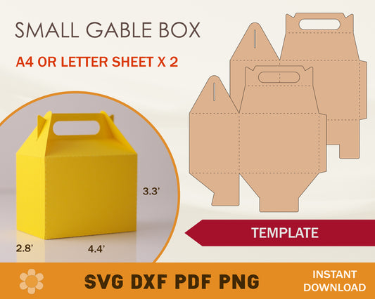 Gable Box Template Bundle Gable Box SVG Box (Instant Download) 