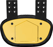 Football Back Plate for Shoulder Pads with High Impact Padding Chrome Gold