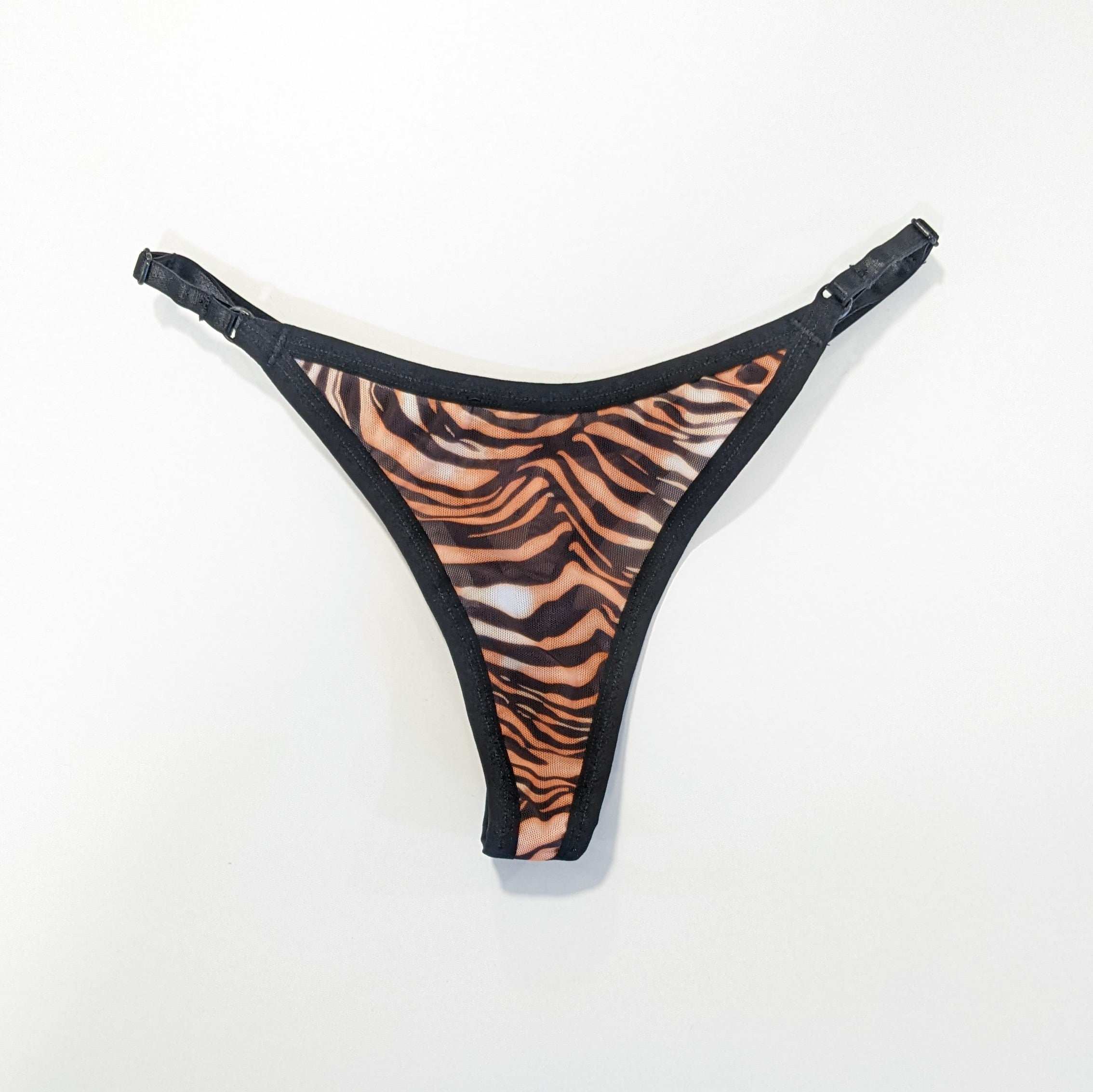 Tanga malla transparente Tigre