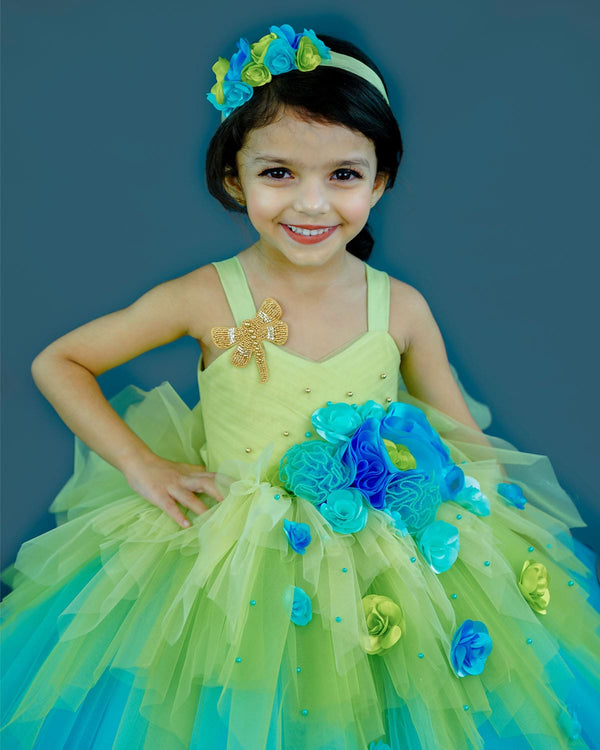 Buy 2-9T Flower Girls Floral Dresses Toddler Pageant Striped Dress Online  at desertcartIsrael