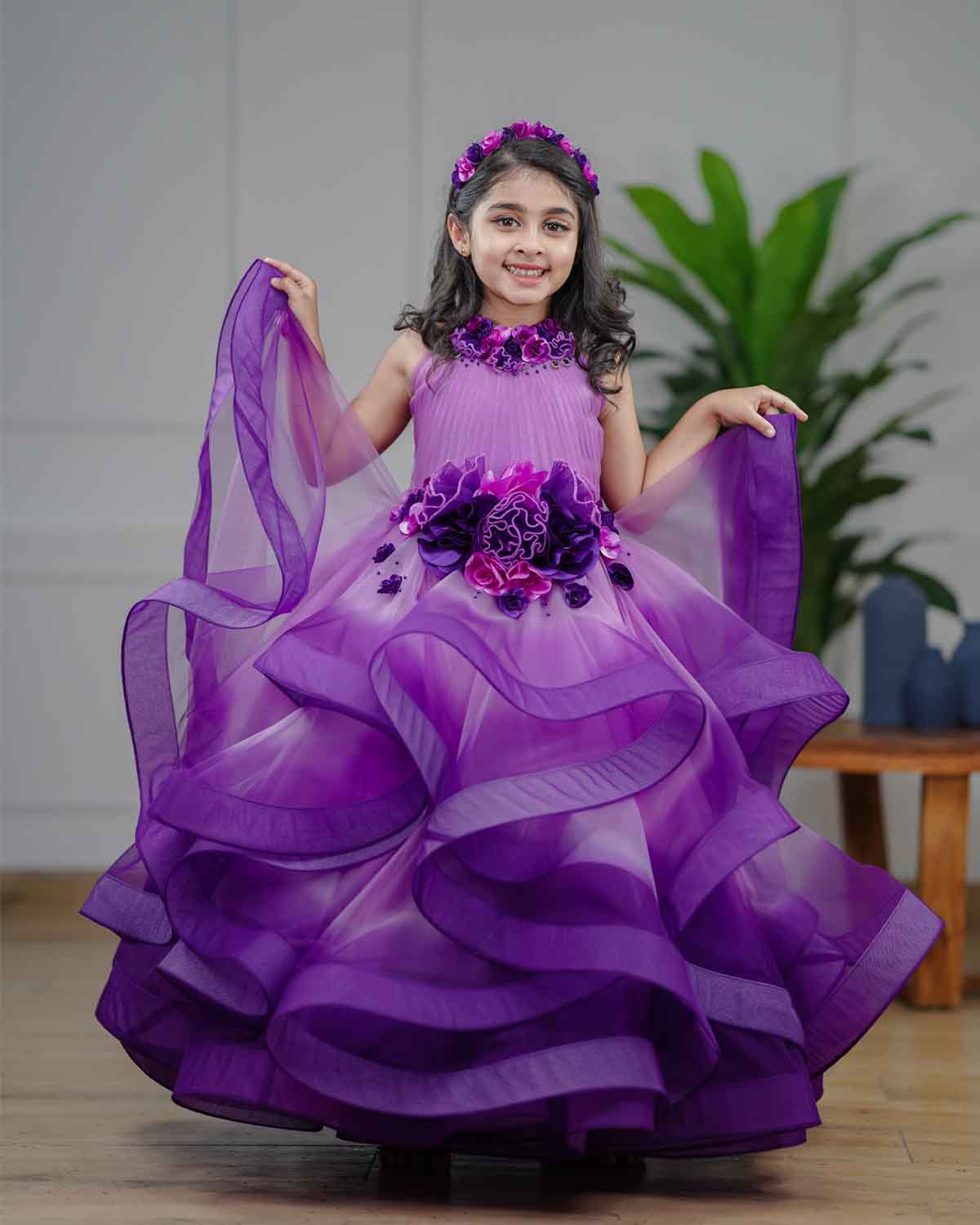 Shop Kids Purple Dresses Online | Premium Quality Kids Wear Online in ...