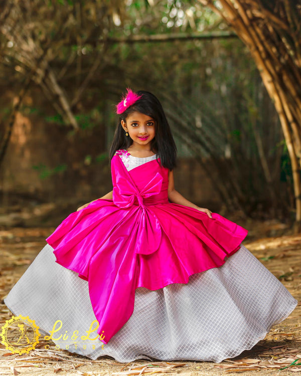 Buy Barbie By Many Frocks & Shimmer Big Flower Party Frock Online at  desertcartINDIA