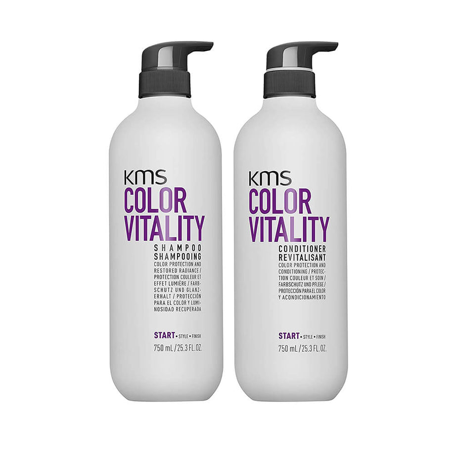matchmaker belønning supplere KMS Color Vitality Shampoo & Conditioner 750 ML Each – Hermosa Beauty