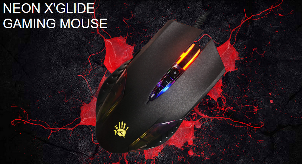Bloody Q50 Neon X'Glide Gaming Mouse Black Price in Pakistan