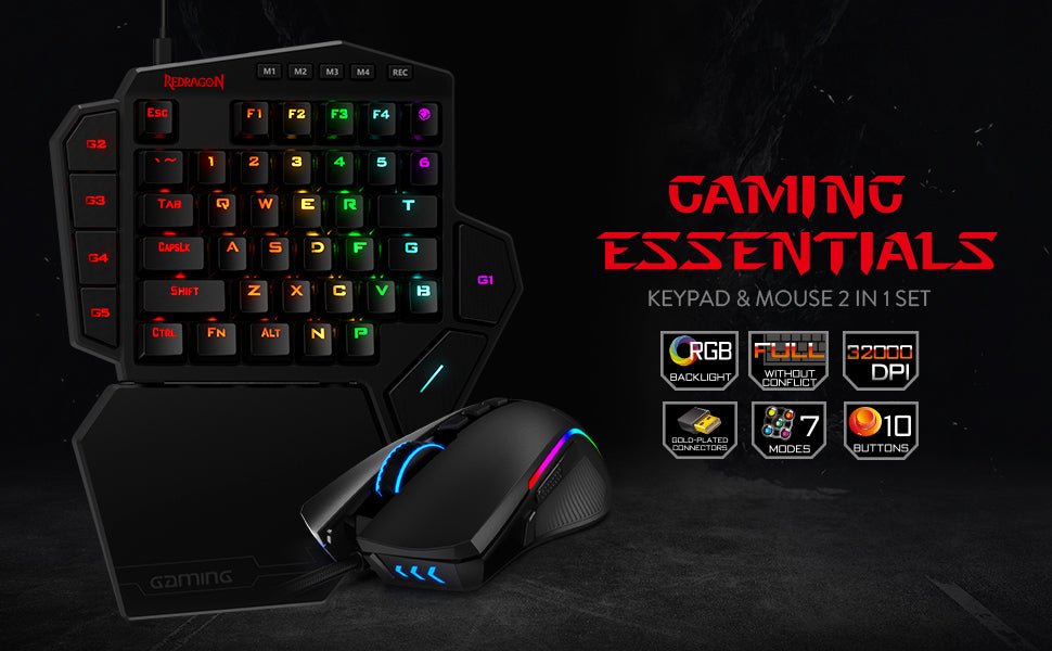 Redragon K585 BA One Handed Gaming Keyboard & Mouse Combo Price in Pakistan