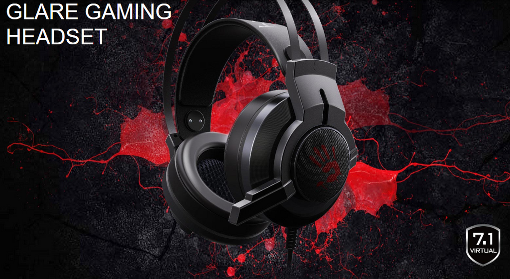 Bloody G437 Glare Gaming Headphone (Gun Black) - Pakistan