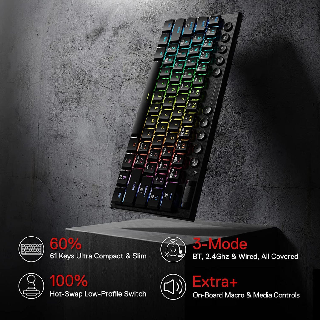 REDRAGON K632-RGB 60% Wired Mechanical Keyboard With Macro Keys - Redragon Pakistan