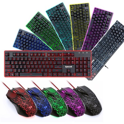 Redragon S107 Gaming Keyboard, Mouse & Large Mouse Pad 3 in 1 Combo Price in Pakistan