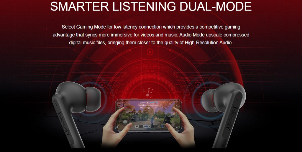 Bloody M90 True Gaming ANC Earbuds Bluetooth Handsfree