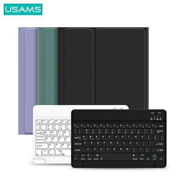 Usams US-BH642 Smart Keyboard + Cover For iPad - Black