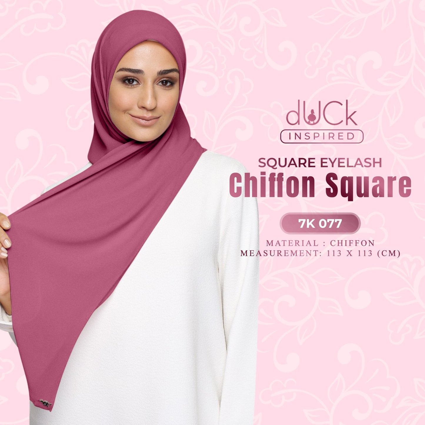 dUCk Square Eyelash Chiffon - Free Shipping