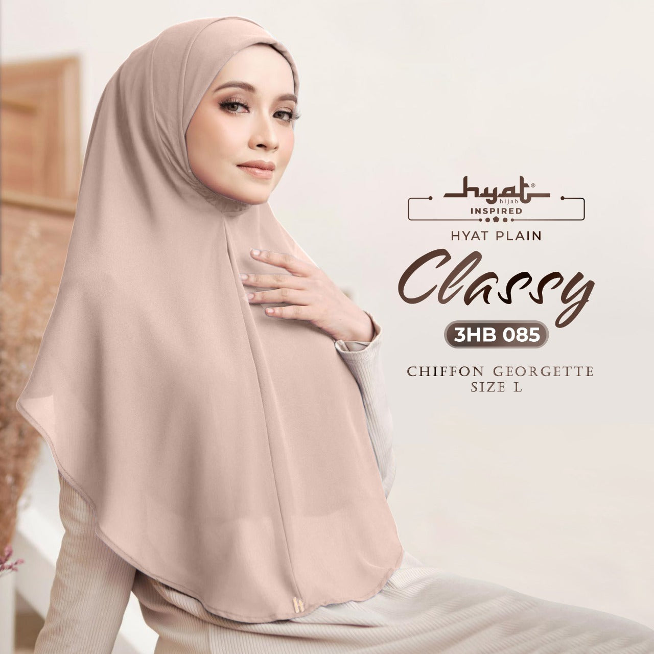 HYat Hijab Inspired Instant Classy Plain