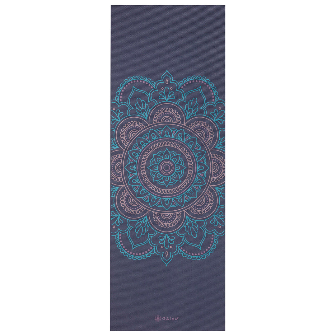 Premium Reversible Blissful Aura Yoga Mat (6mm)