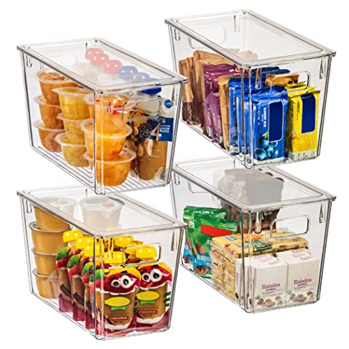 12.5 x 9.5 x 7 Clear Plastic Storage Bins with Lids