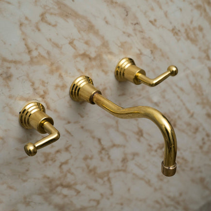 Oxidized Brass Gooseneck Bathroom Faucet with Luxurious Patina