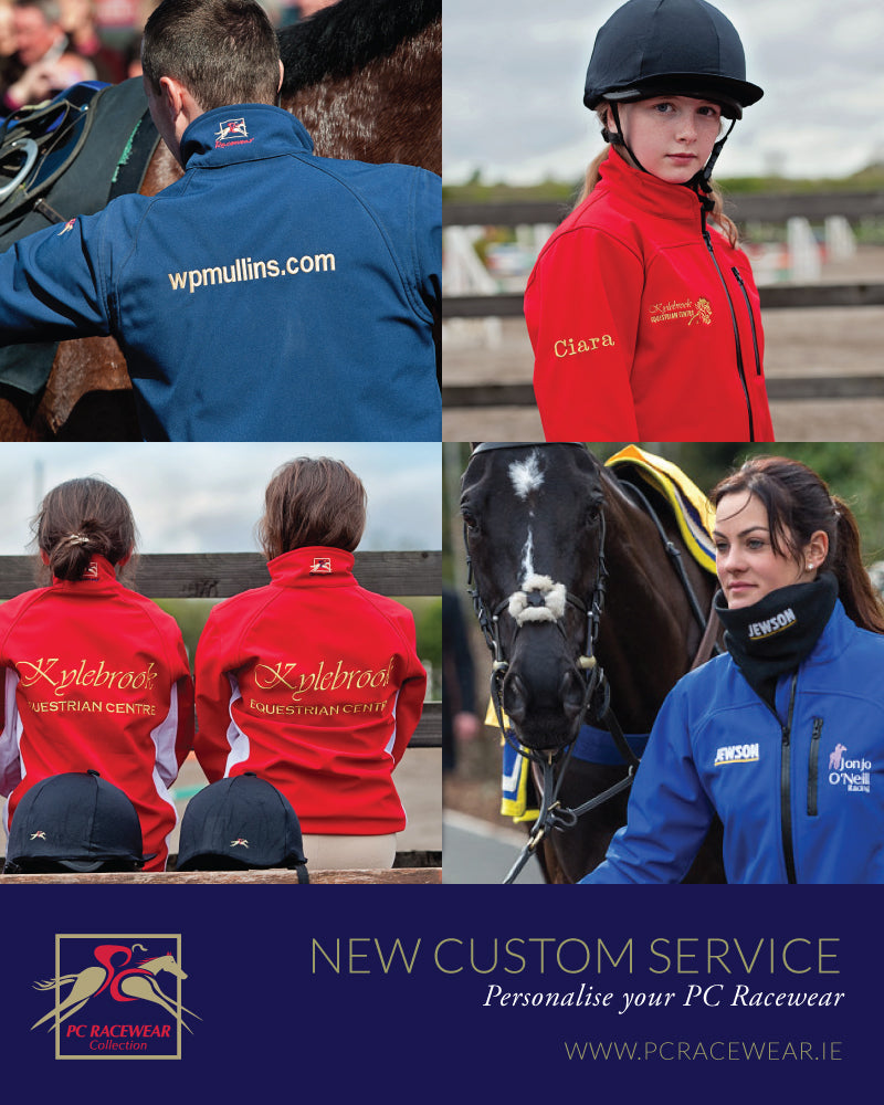 Paul Carberry PC Racewear Equestrian Clothing - New Customisation Service 