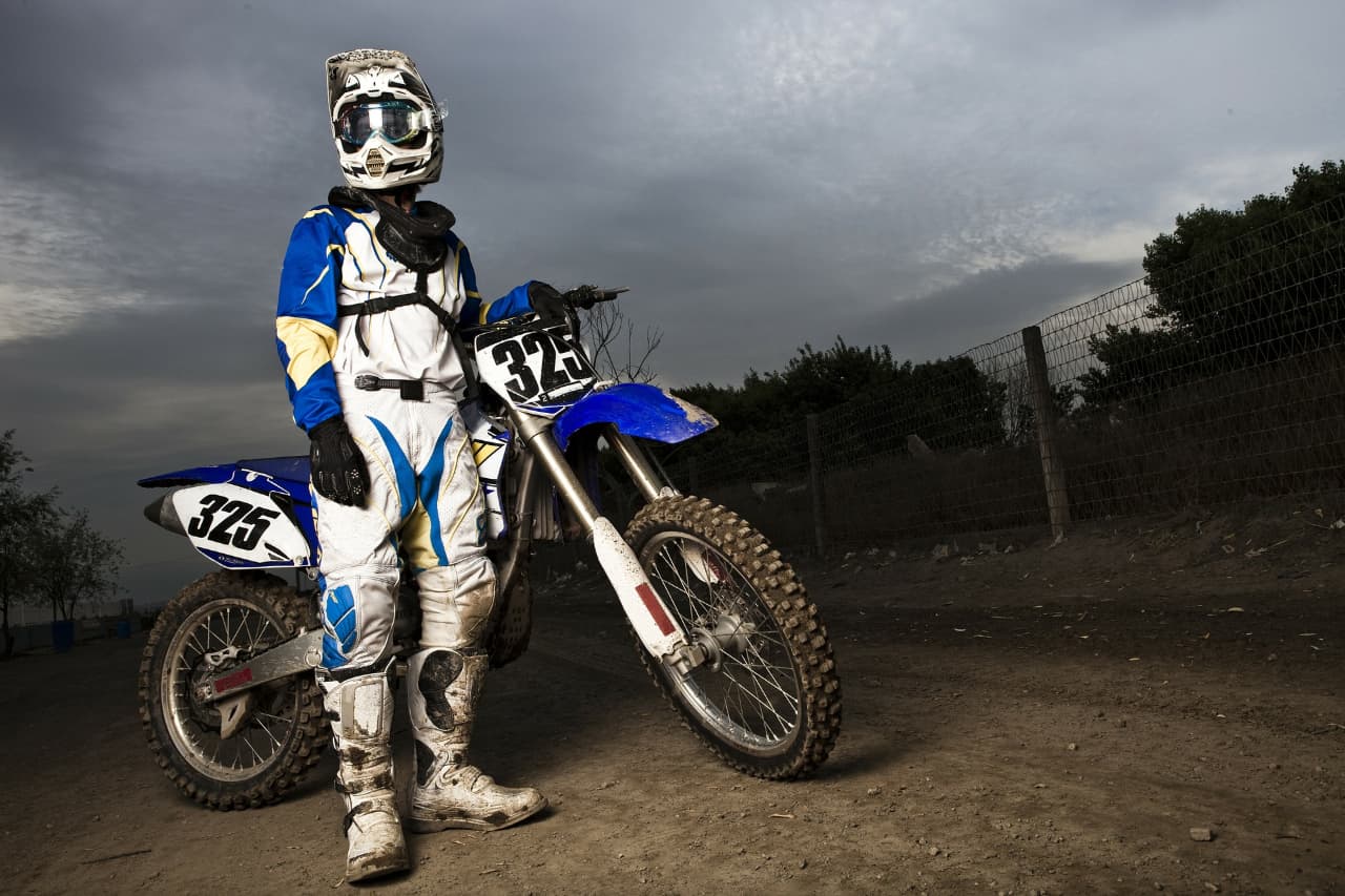 Une alarme moto sur smartphone pour motocross