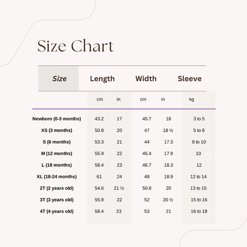 Size Chart – Hippo Boutique
