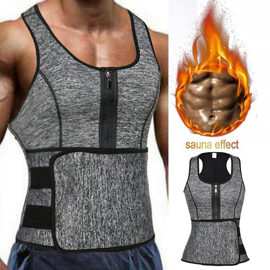 Men Neoprene Sauna Vest Sweat Body Shaper Waist Trainer Fat Burner Sha –  Megamall Online Store