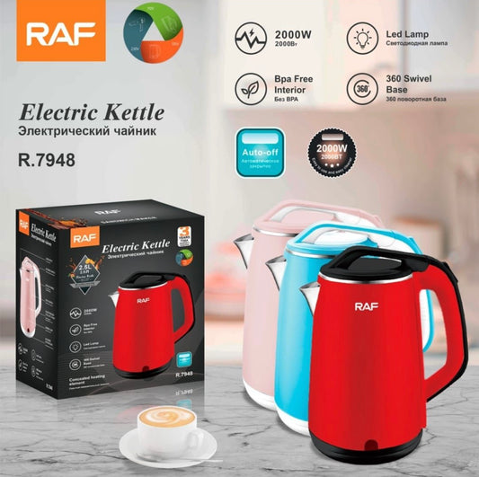 Electric Kettle Stainless Steel Double Wall, 2.7l Electric Tea