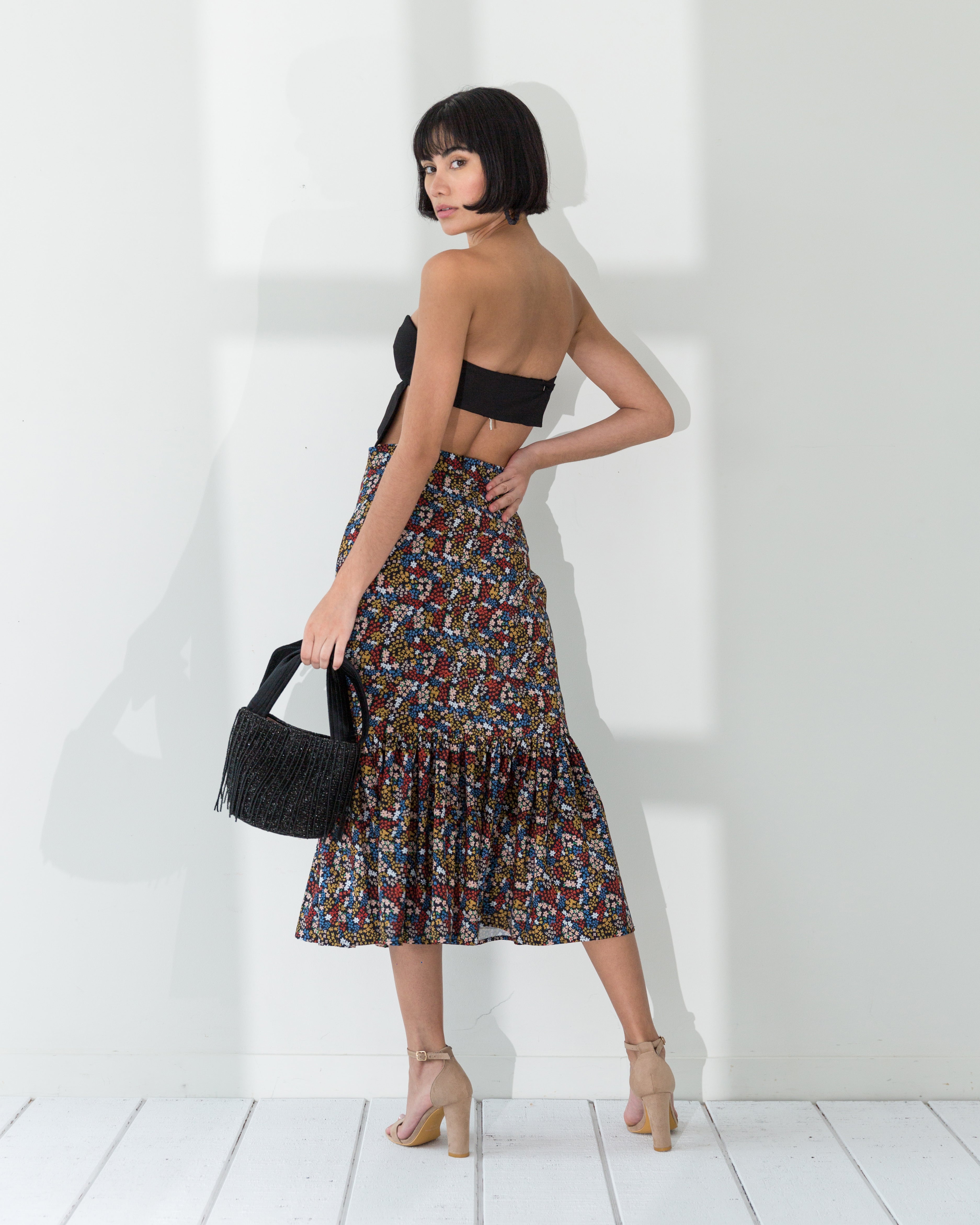 Piquero Skirt Multicolors Black