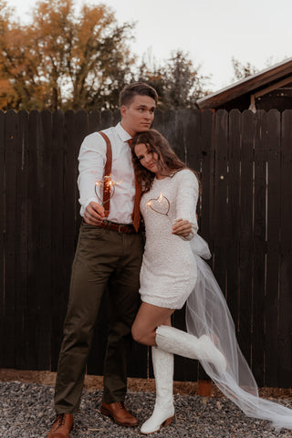 heart sparklers burn down both sides and make romantic photo shoots for Valentine's Day