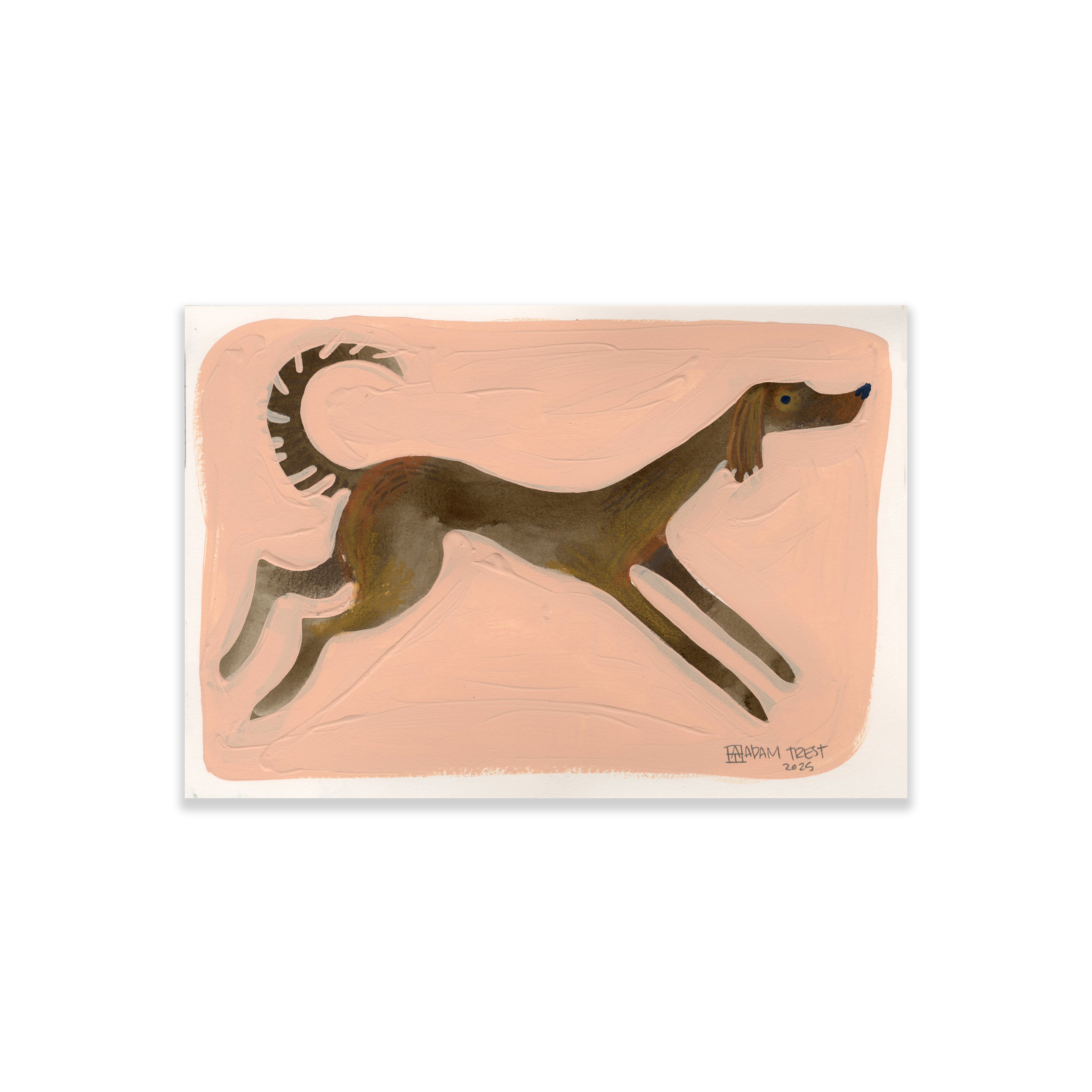 Brown Dog Study IV 7x10