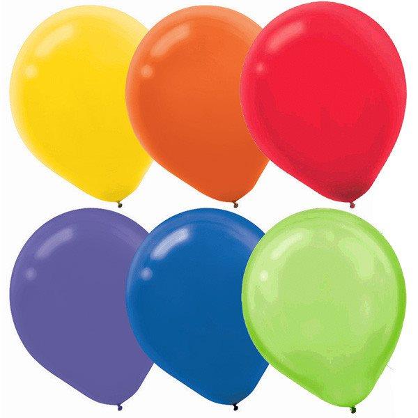 Ballons Intermédiaires 12 po. Régulier 72/pqt - Assorties
