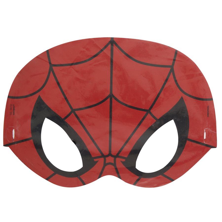 Spider-man - Cardboard Masks 8/pkg. – Chant-O-Fêtes Party