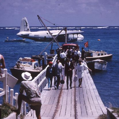 Sunderland Short plane in Lord Howe Island