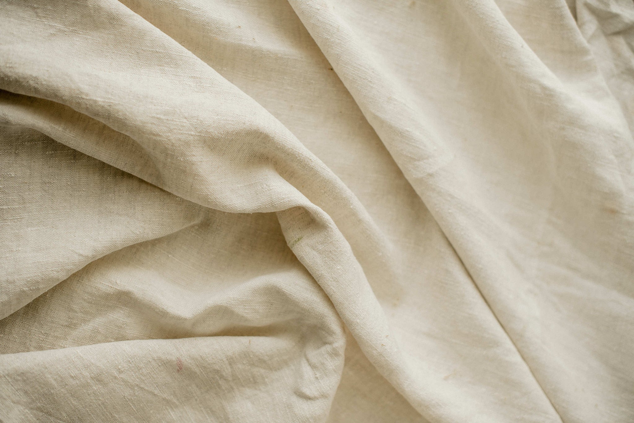Luxurious linen fabric in its end state.