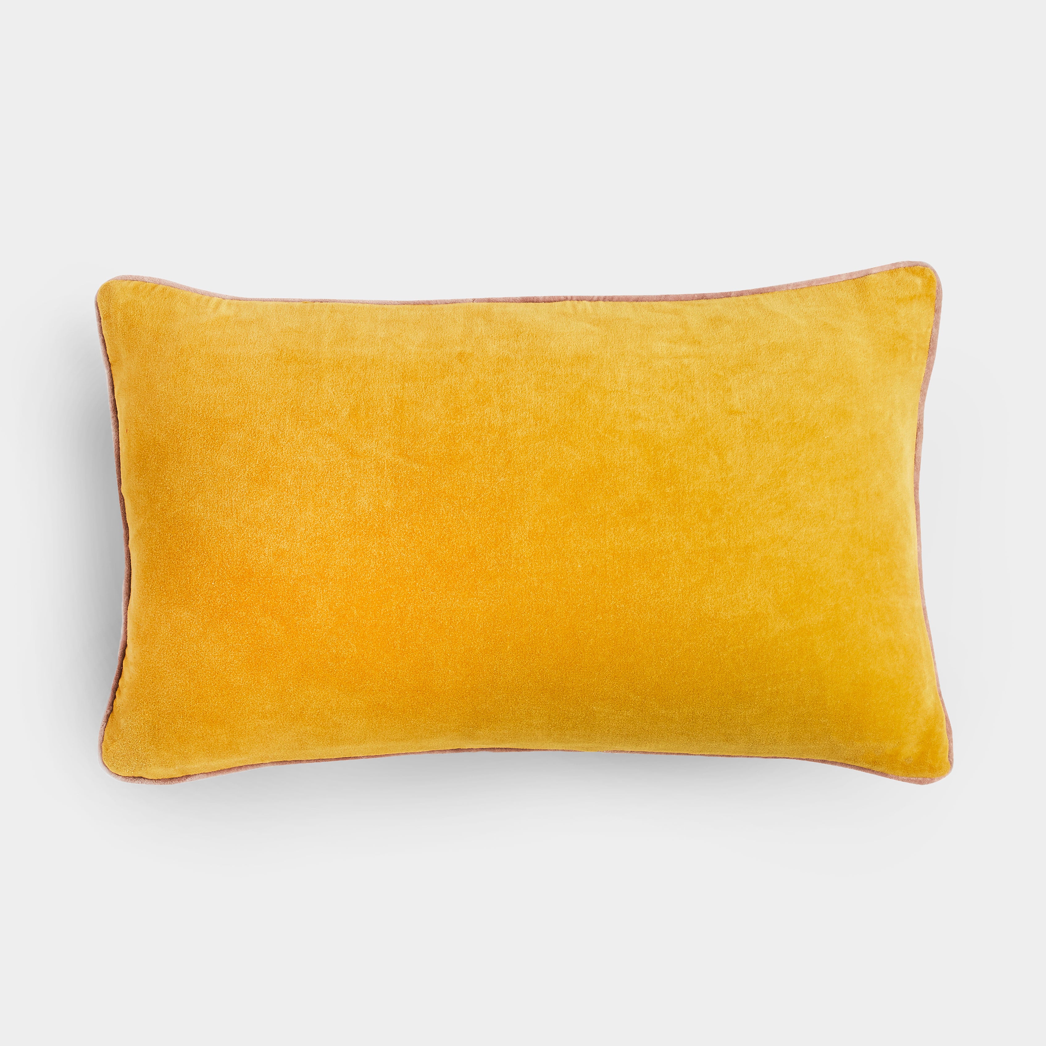 rectangle mustard cushion