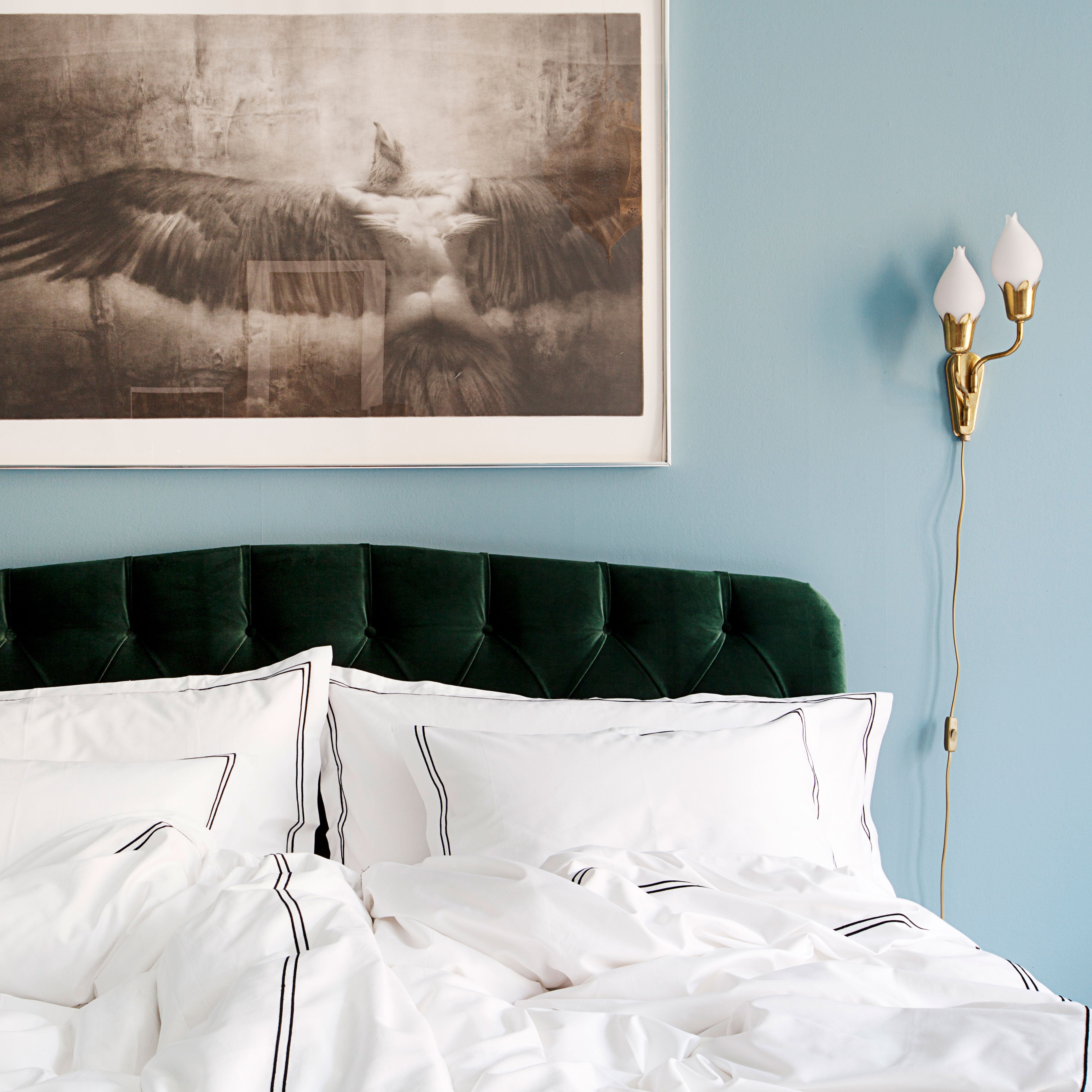 Darling Emerald Green Velvet Headboard Att Pynta